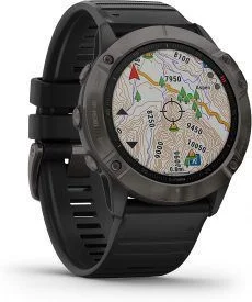 Garmin - Reloj GPS con Pulsómetro Fenix 6X Zafiro auiq